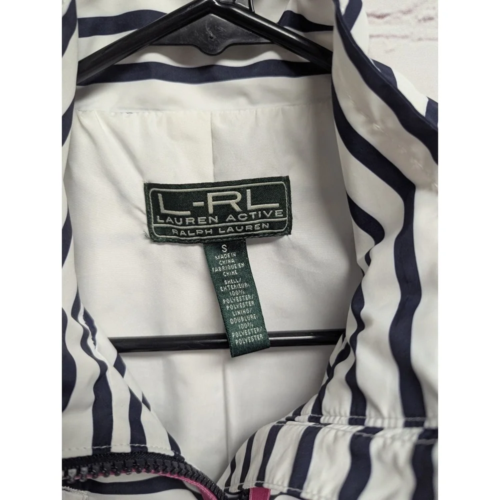 Ralph Lauren Active Windbreaker Lightweight Jacket Women's Sm Nautical EUC 1106